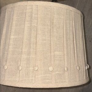 West Elm Table fabric Lamp drum Shade